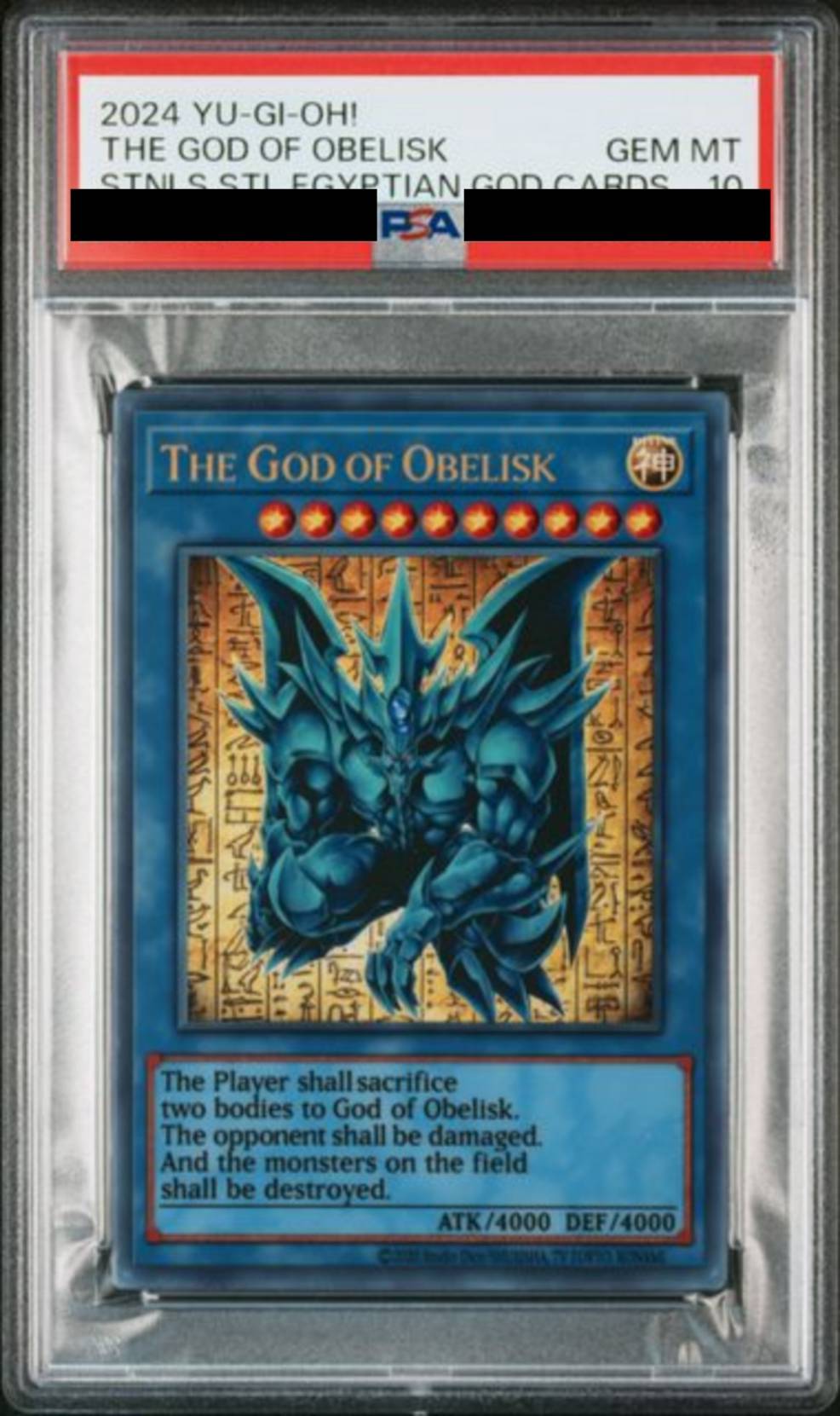 The God of Obelisk オベリスクの巨神兵　ステンレス　PSA10 PSA10】THE GOD OF OBELISK ステンレス [‐] – MEETS - トレーディング