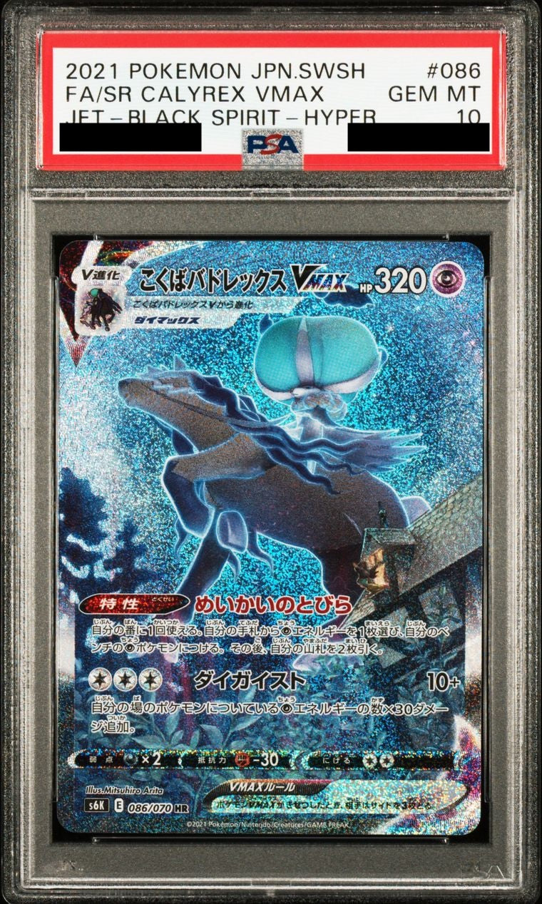 【PSA10】こくばバドレックスVMAX(SA)【HR】{086/070}