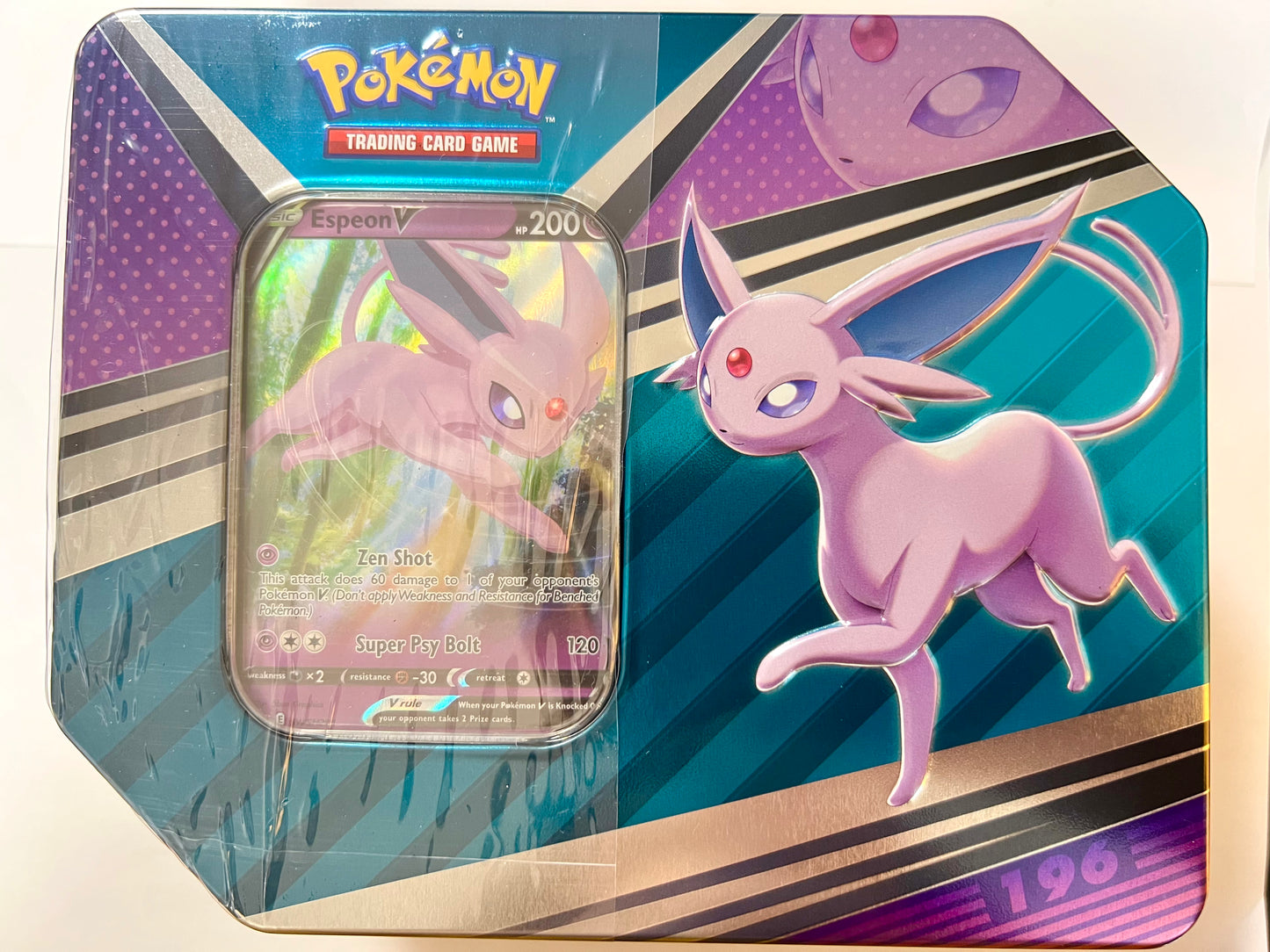 ★2周年セール★ポケモンカードゲーム 海外限定【V Heroes Tin Espeon (エーフィ)】 未開封