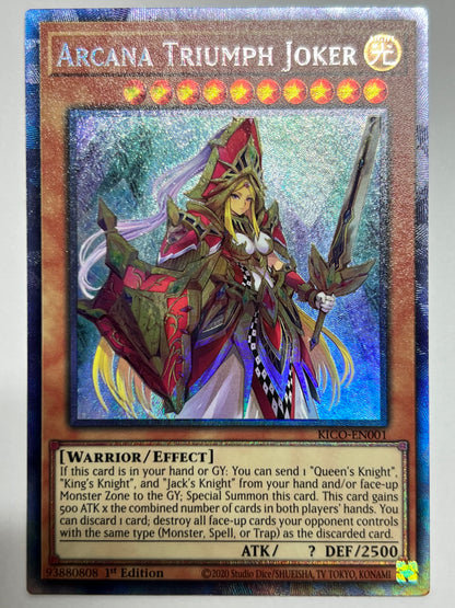 アルカナトライアンフ ジョーカー 海外 ‘‘ コレクターズ ‘‘ (KICO-EN001）「効果／モンスター」【状態A-】