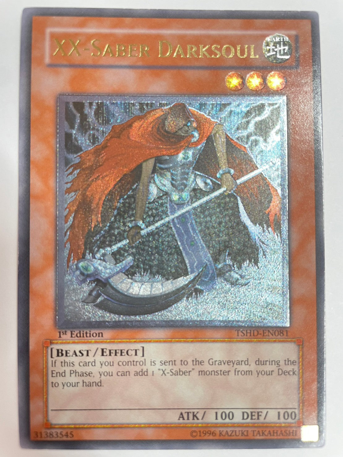 XX-セイバーダークソウル  英語 ‘‘ レリーフ ‘‘ (TSHD-EN081）「効果/モンスター」【状態B】