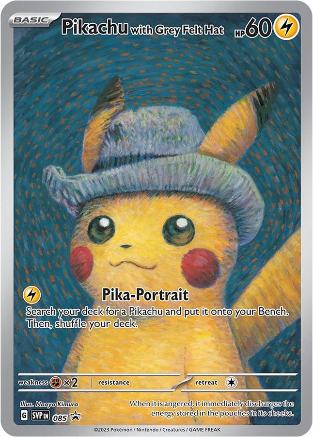 Pikachu with Grey Felt Hat(未開封/ゴッホピカチュウ)【P】