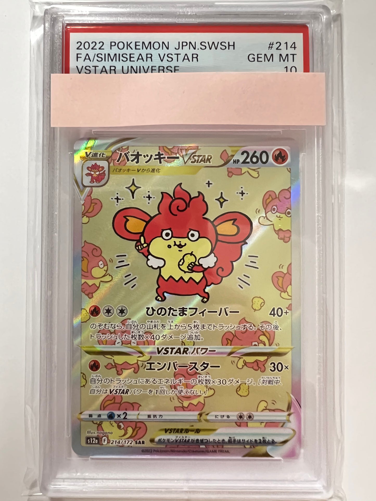 ★2周年セール★ 【PSA10】バオッキーVSTAR ” SAR " （214/172）